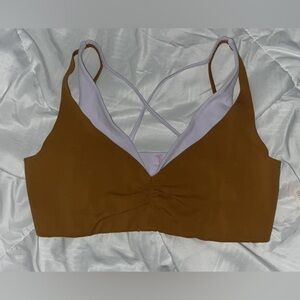 NWT Free People Brown and Purple Strappy Bralette